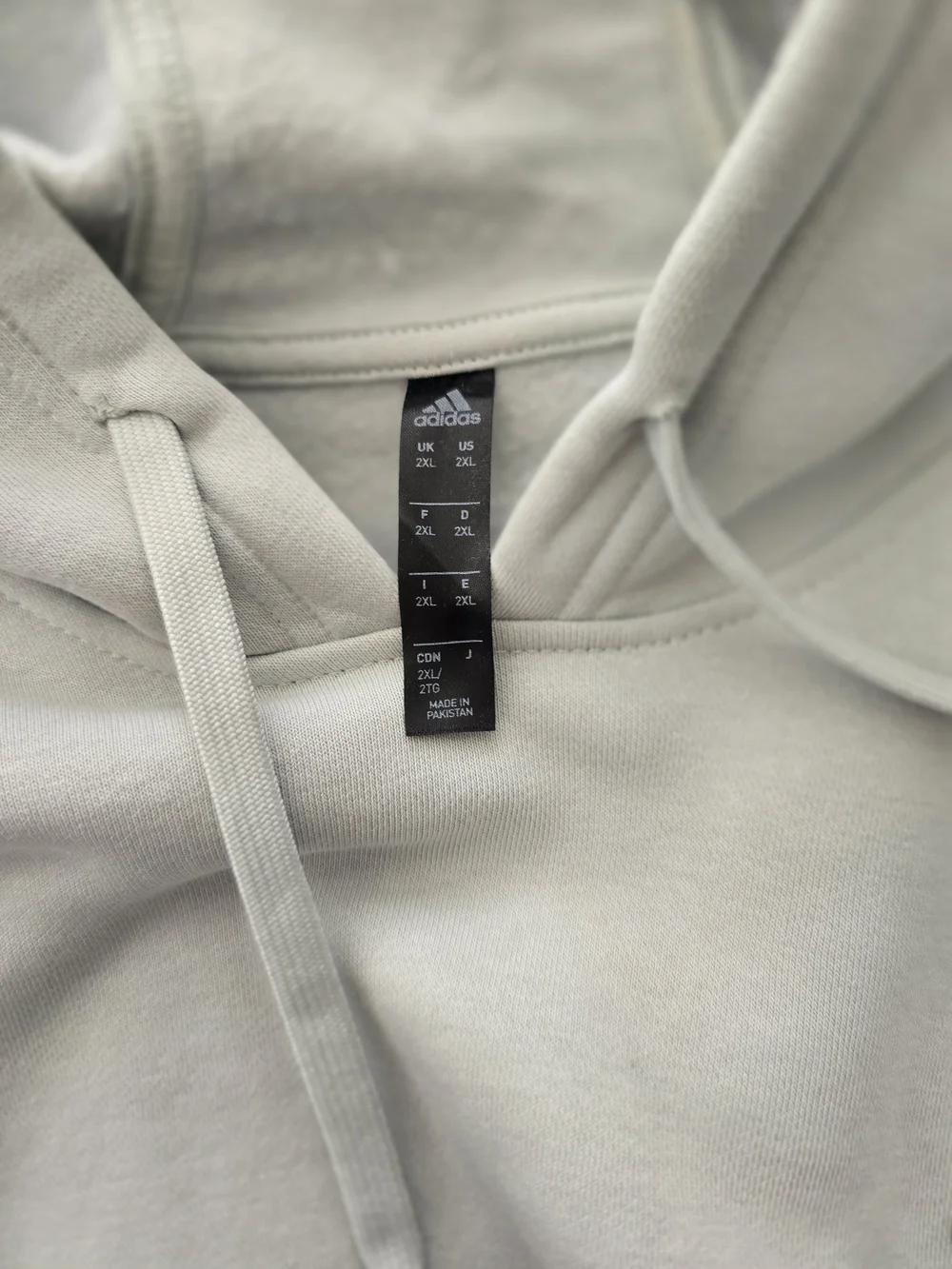 adidas Light Green Hoodie with Small Chest Graphic - 2XL